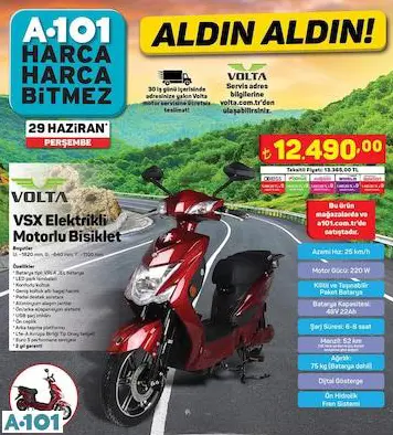 VOLTA VSX ELEKTRİKLİ MOTORLU BİSİKLET